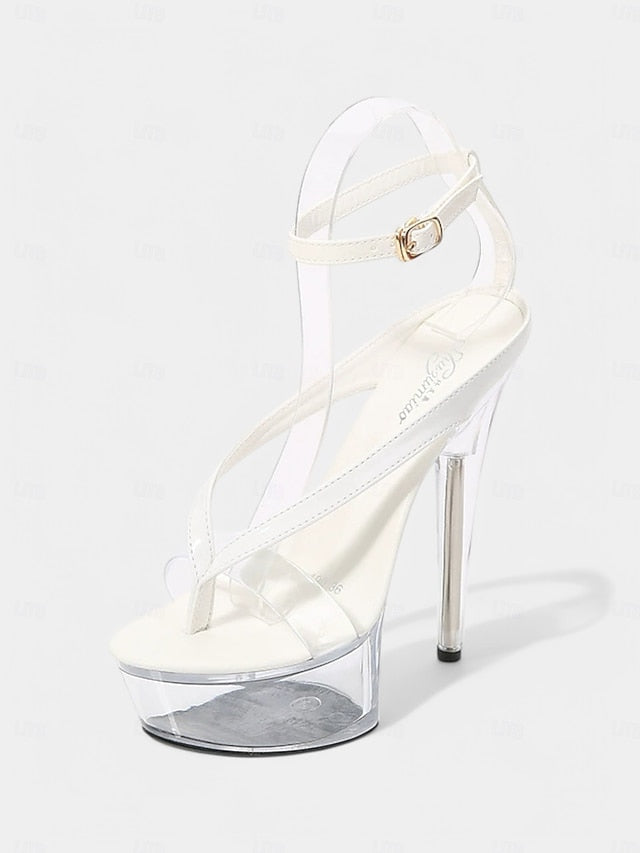 Heel Sexy Lavender Platform – Clear Sandals Nightclub