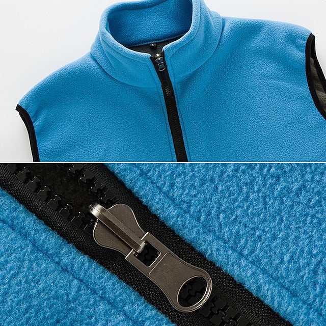 Women's Fishing Vest Winter Coat Hiking Fleece Vest Spring