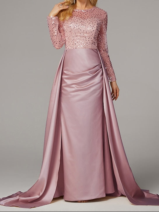 Dress Gown Elegant Floor Carnival Masquerade Mermaid Evening