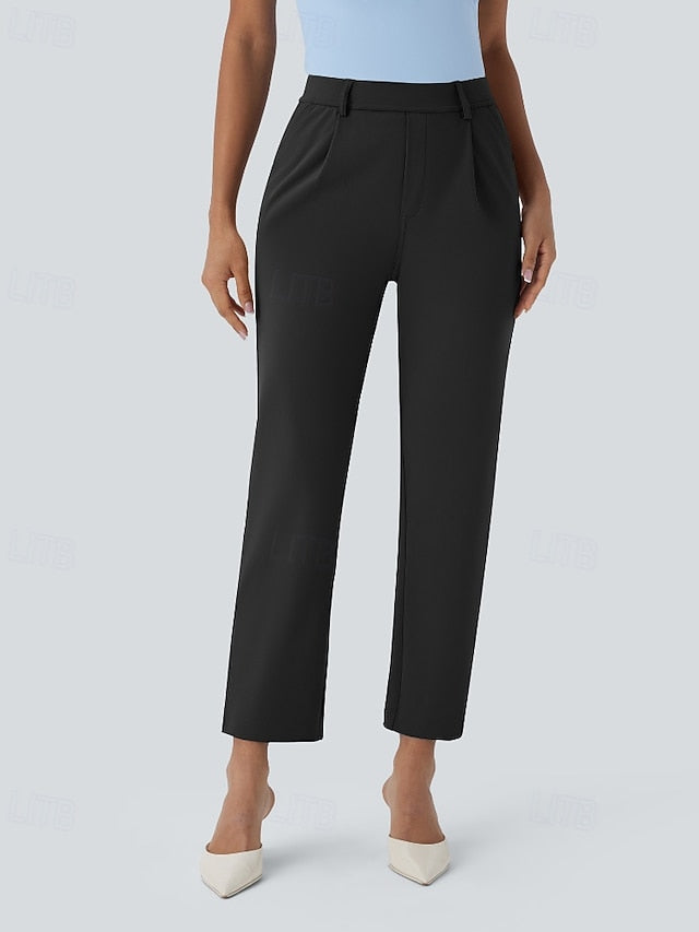 Women's Dress Pants Streetwear Casual Full Length Natural