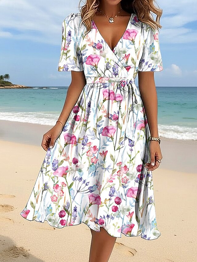 Women's Midi Dress A Line Dress Vacation Casual Holiday