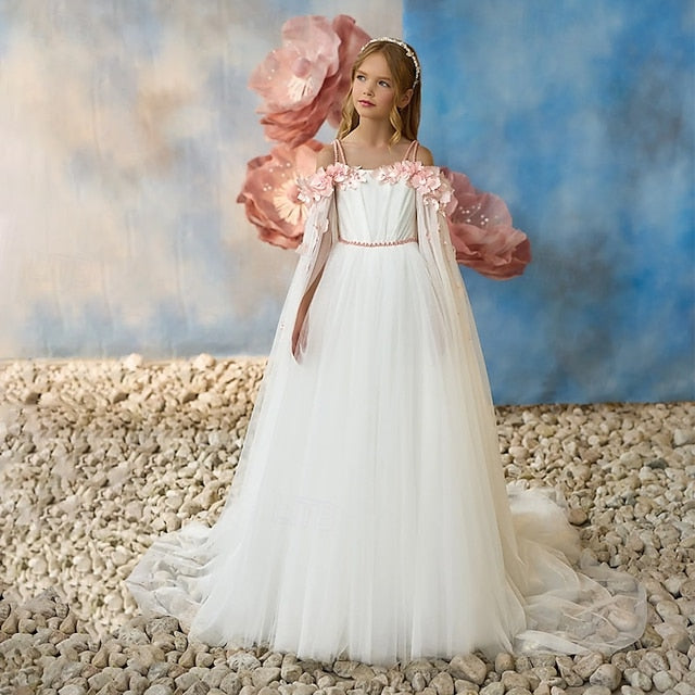 Girl Dress Party Flower Communion First Girls'
