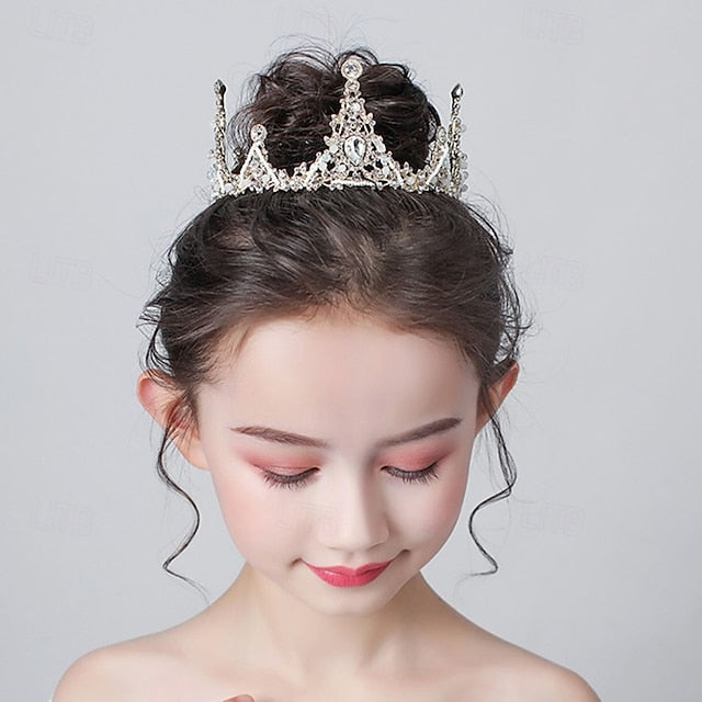 Solid Girls' Flower Party Color Long Kids Girl Dress