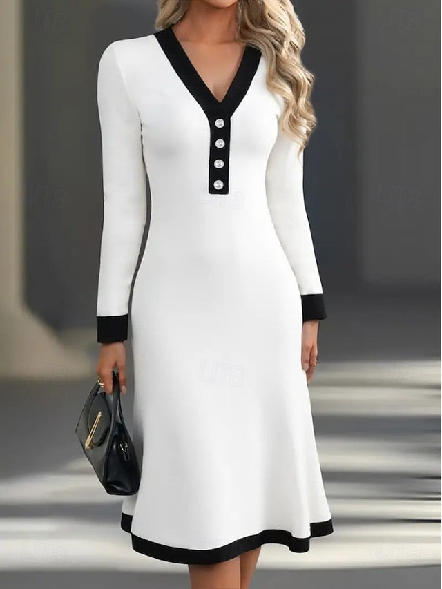 Women's Midi Dress A Line Dress Elegant Vacation Casual