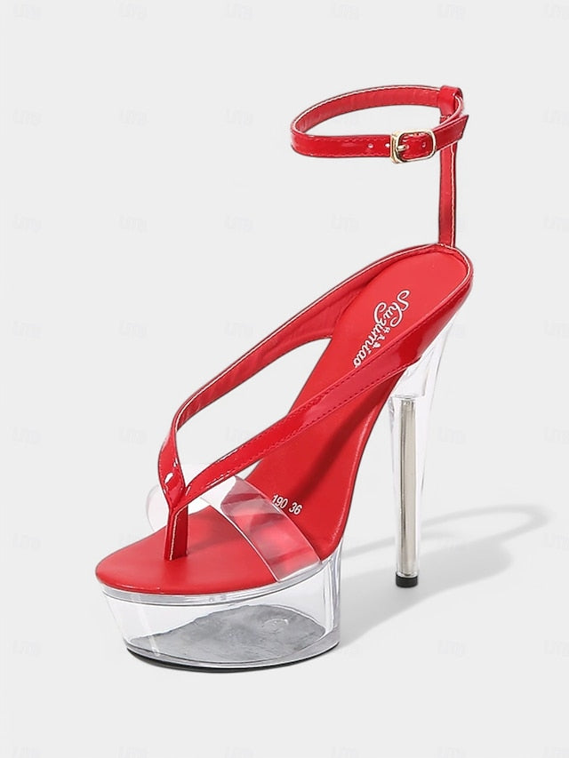 Heel Sexy Lavender Platform – Clear Sandals Nightclub
