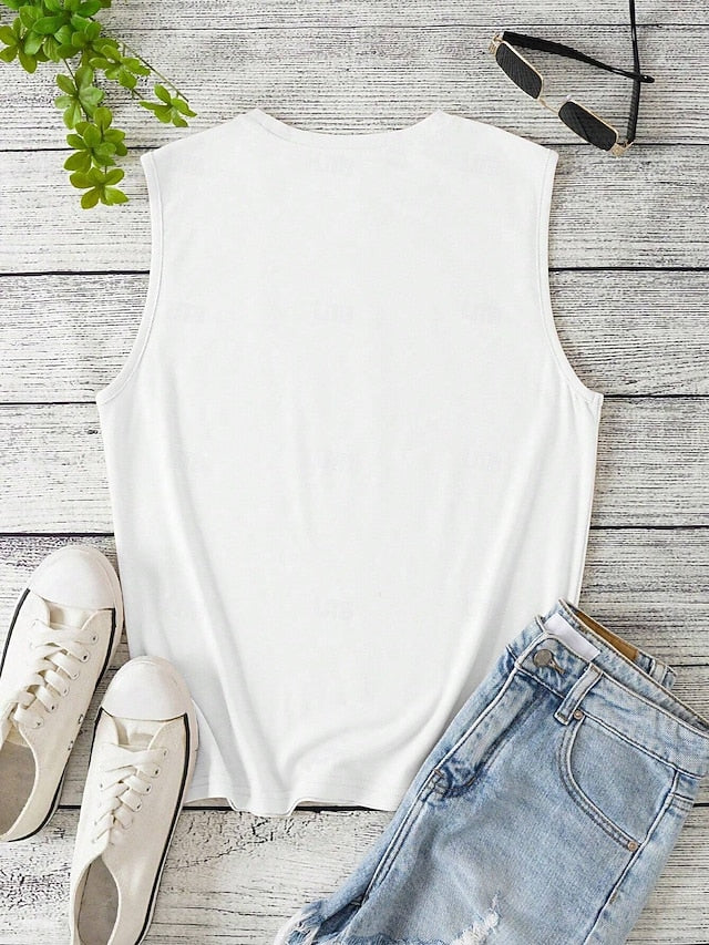 Women's Camisole Tank Top Heart Stylish Casual Sleeveless