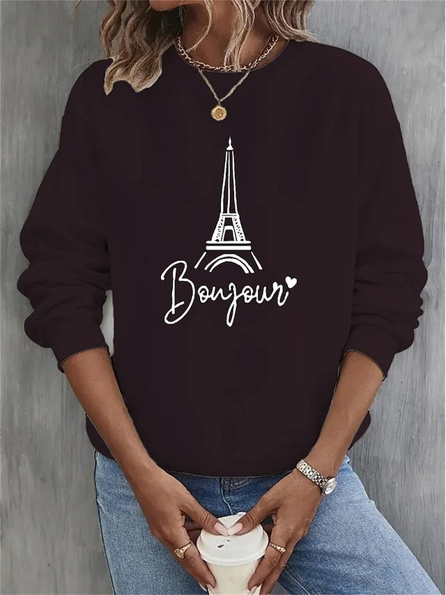 Women's Sweatshirt Burgundy Hoodie Pullover 100% Cotton