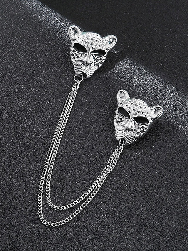 Christmas Lapel Pin with Men's Brooch Deer