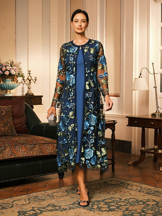 Women's Midi Dress Sheath Dress Dress With Jacket Elegant