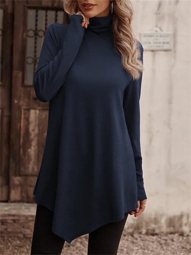Women's T shirt Long Sleeve Graphic Plain Stylish Classic