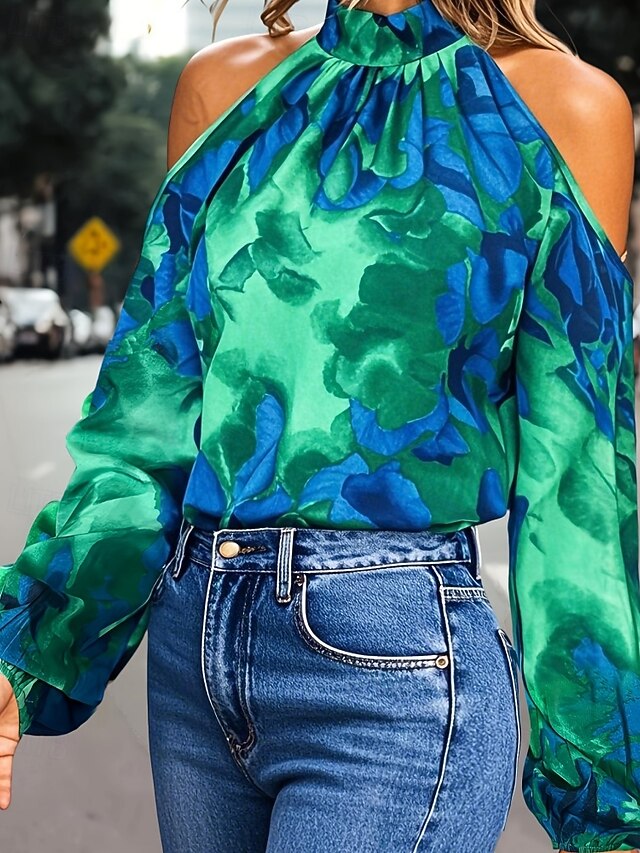 Women's T Shirt Tee Top Eyelet Floral Elegant Fashion