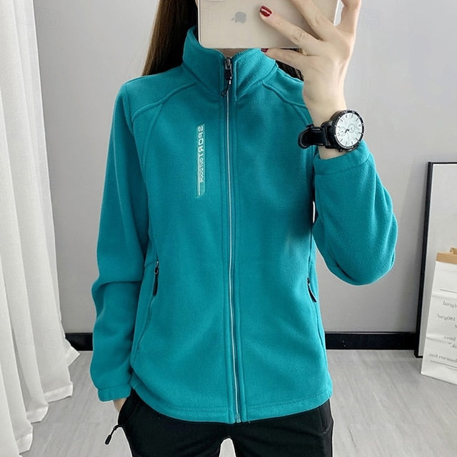 Women's Hiking Jacket Fleece Jacket Winter Coat Thermal