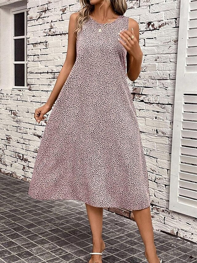 Women's Midi Dress Tank Dress Summer Dress Fashion Classic