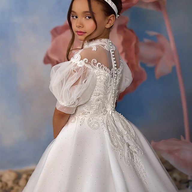 Dress Communion Girl Girls' First Party Flower