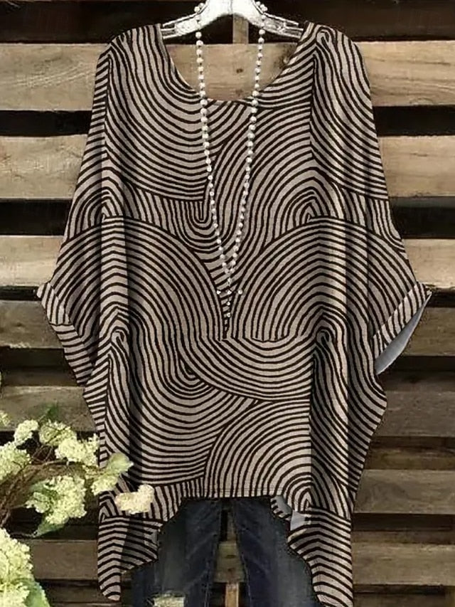 Women's Boho Shirt Graphic Geometric Abstract Elegant