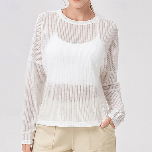 Women's Activewear Yoga Shirts Workout Tops Crew Neck