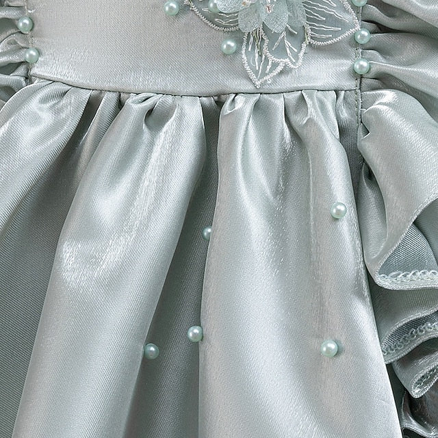 Floral Toddler Sleeveless Party Dress Wedding Girls'