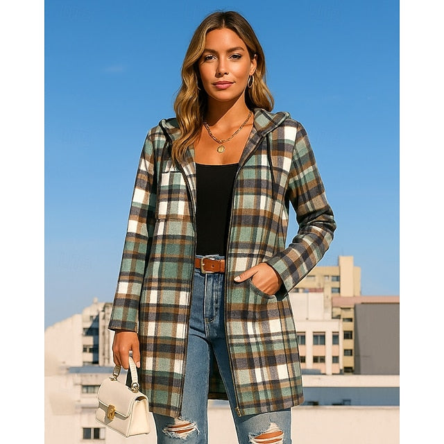 Women's Hoodie Jacket Zip Up Coat with Pockets Long Sleeve