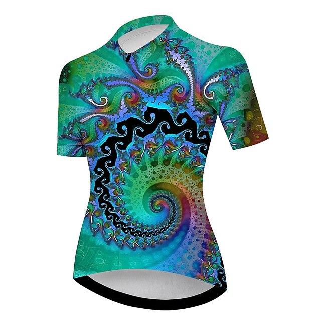 Women's Cycling Jersey Graphic Short Sleeve Bike Jersey Top
