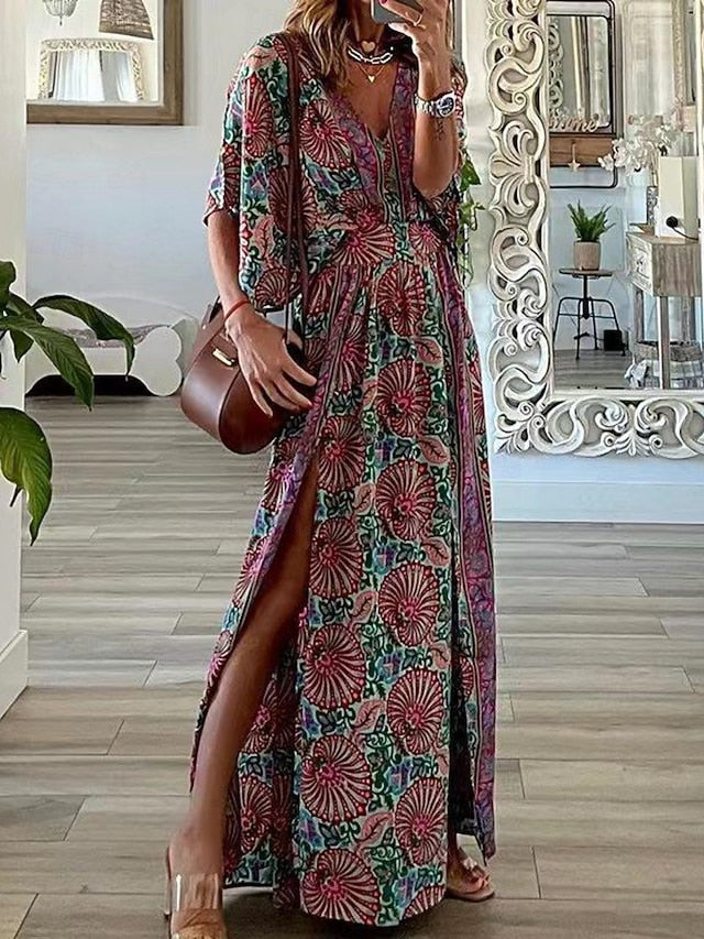 Women's Maxi Dress A Line Dress Vacation Casual Outdoor