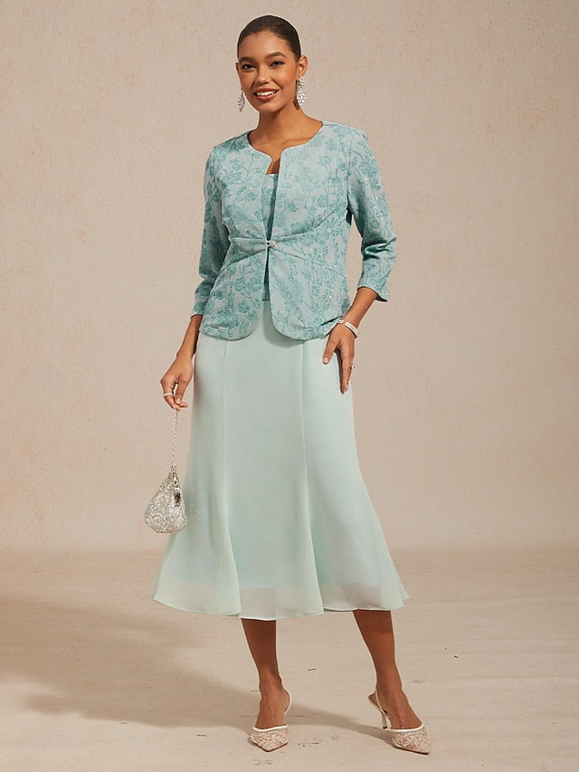 Women's Midi Dress A Line Dress Elegant Daily Wedding Guest