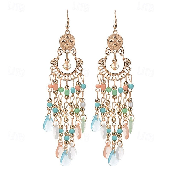 1 Pair Earrings For Women's Street Date Beach Alloy Vintage
