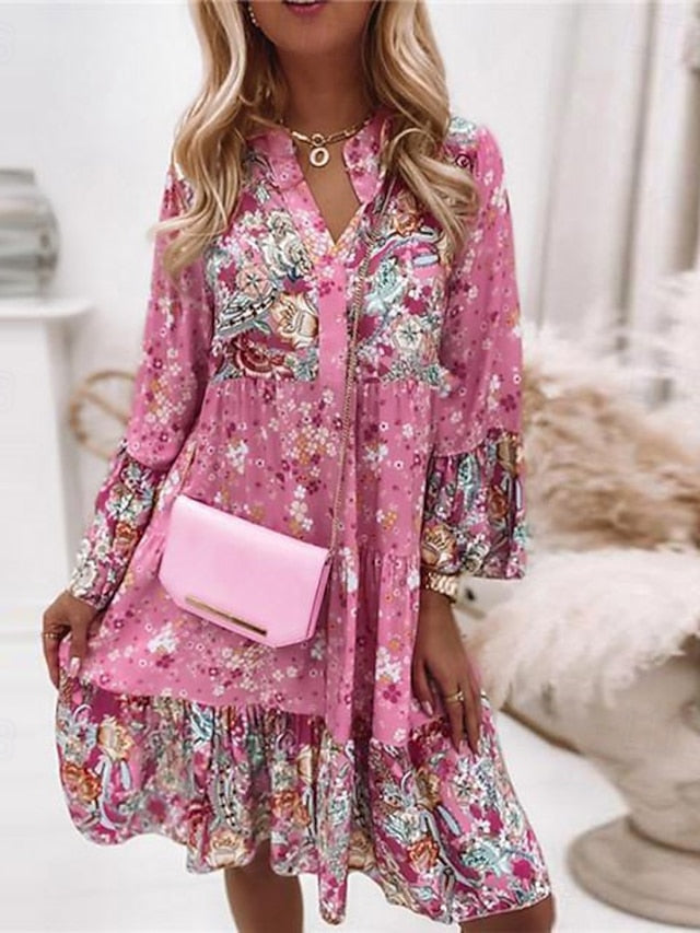 Women's Mini Dress Casual Dress Boho Dress Spring Dress