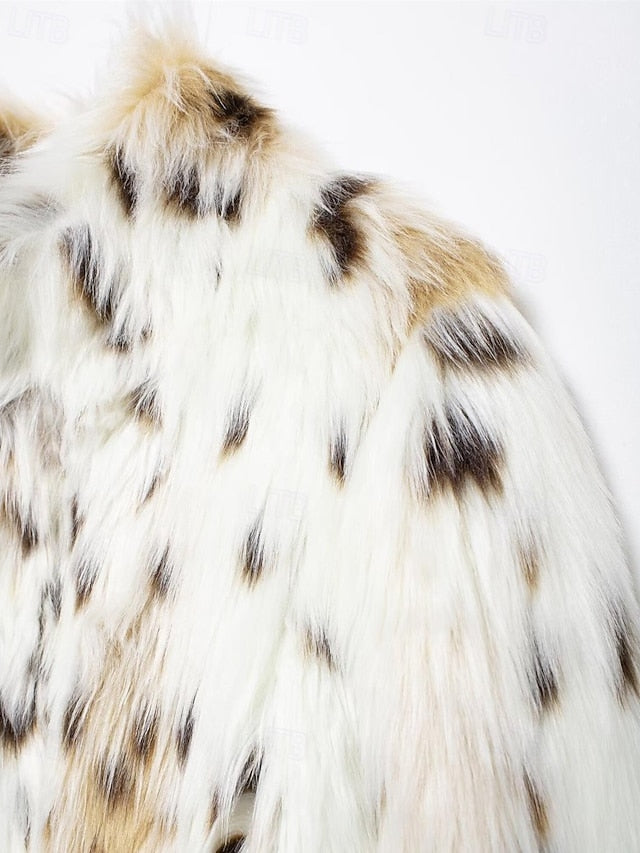 Leathers Fur Coat Warm Furs Comfortable Women's Faux