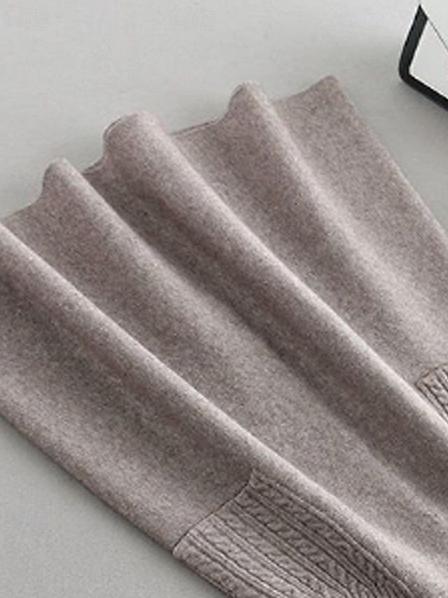 Women's Casual Maxi Mid Rise Skirts Plain Pocket