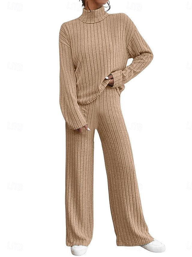 Women's Two Piece Sets Pants Sets Bolero Top Long Sleeve