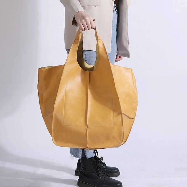 Damen Herren PU Party Ledertasche Schultertasche Handtasche