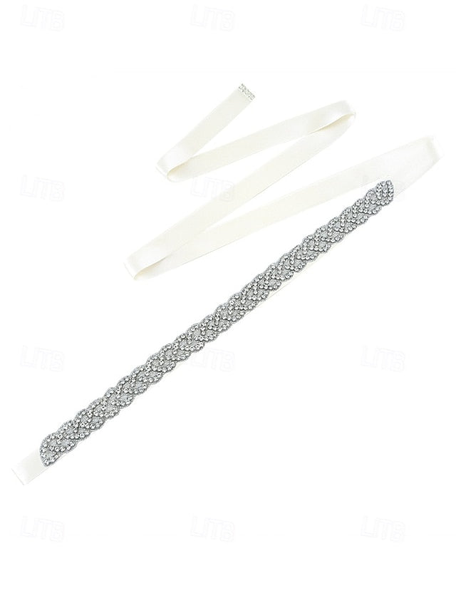 Bridal Waistband Elegant – Rhinestone Crystal Wedding