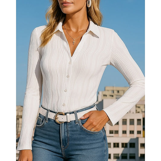 Women's Lounge Shirt Casual Tops Long Sleeve Top Athleisure