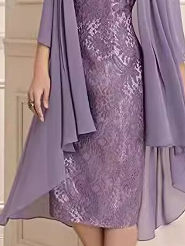 Piece of Mother the Elegant Simple Dress Two Bride Sets