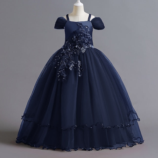 Dress Party Kids Girls' Girl Flower