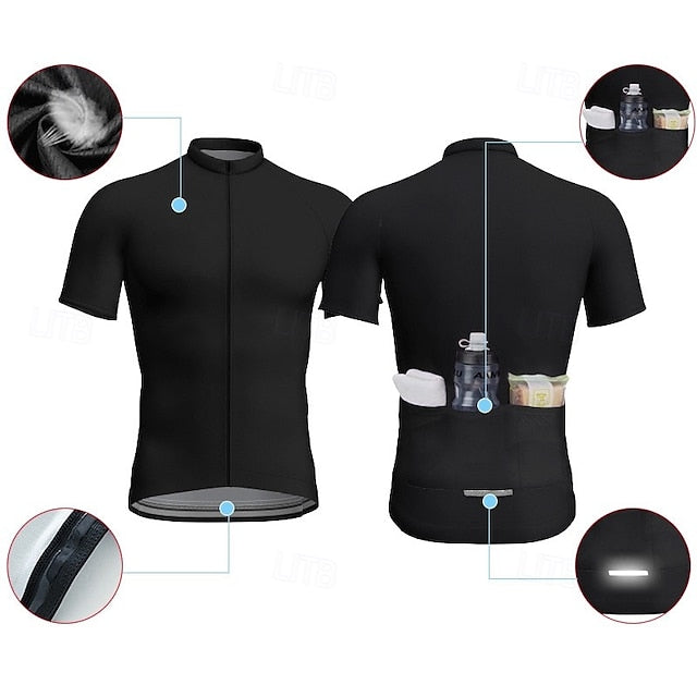 Men's Women's Cycling Jersey Graphic Geometric Short