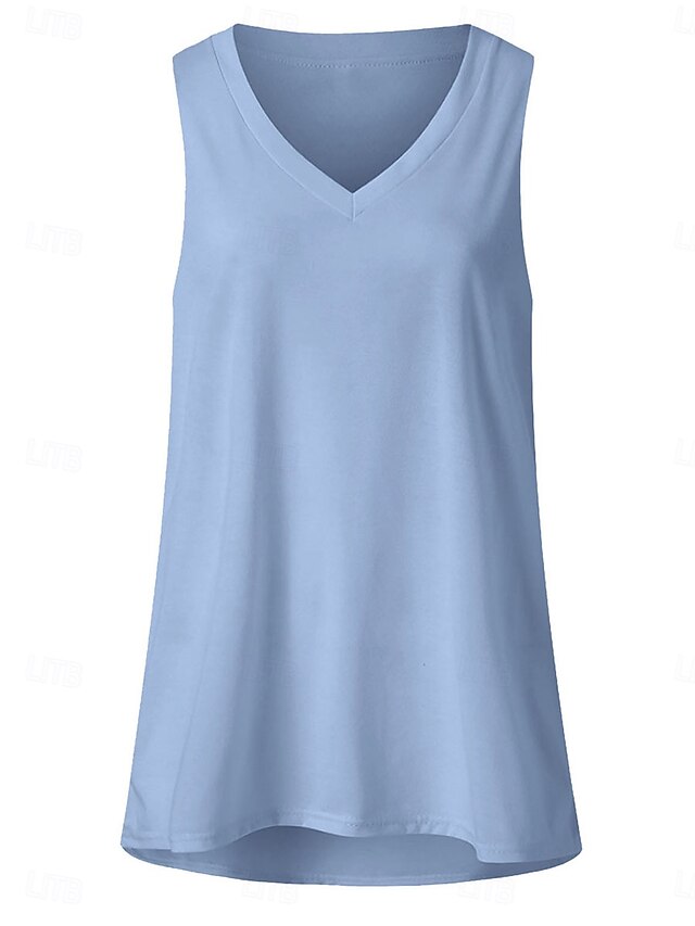 Women's Camisole Tank Top Solid Color Stylish Casual