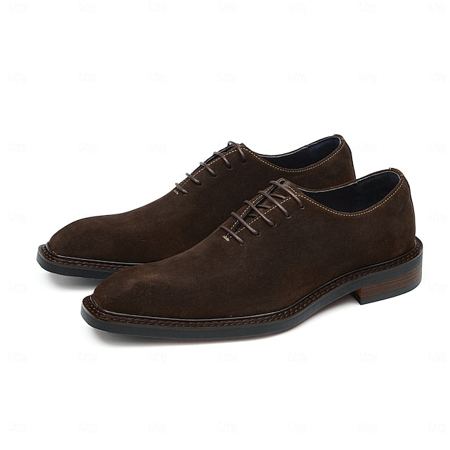 - Leather Suede Cowhide Oxford Genuine Shoes Men's