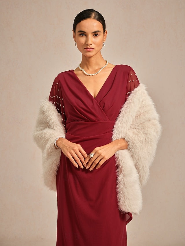 Women's Maxi Dress Sheath Dress Elegant Solid Color Short