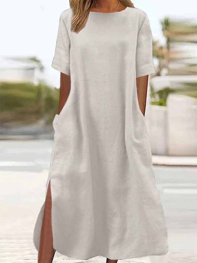 Women's ArmyGreen Black Wine Summer Spring Maxi long Dress