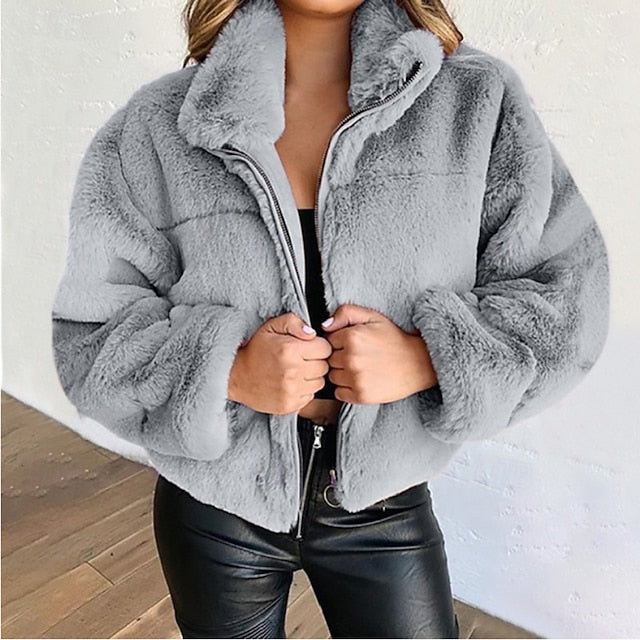 Fur Warm Faux Winter Coat Women's Teddy