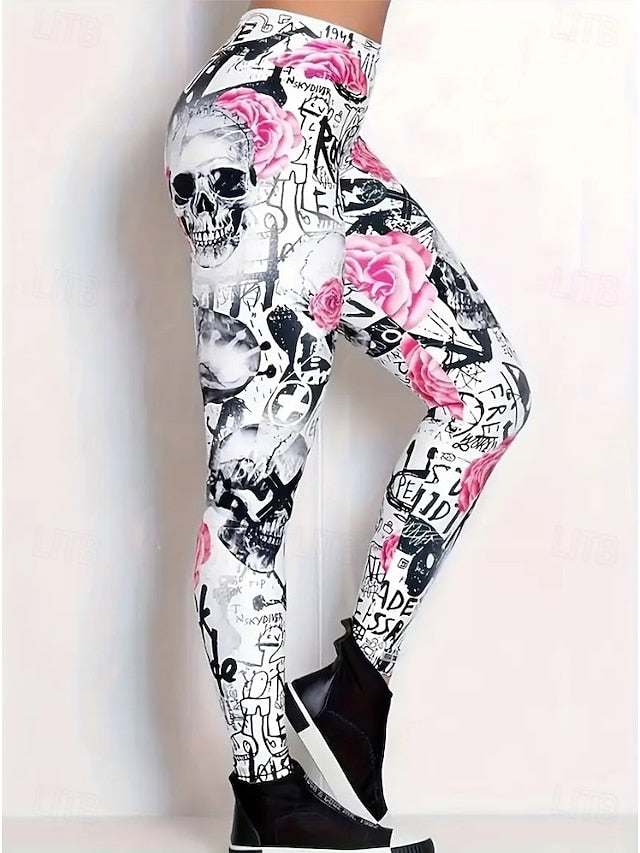 Women's Leggings Vacation Fashion Casual Ankle-Length High
