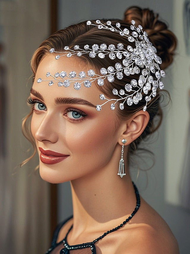 Flower Elegant Hair Bridal and – Crystal Rhinestone Accessory