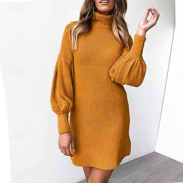Women's Mini Dress Black Dress Casual Dress Fashion Modern