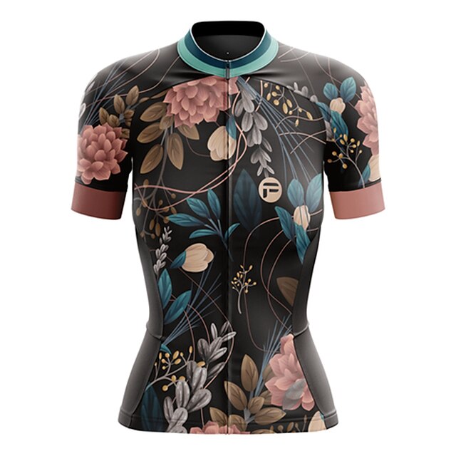 Women's Cycling Jersey Graphic Floral Botanical Funny Short