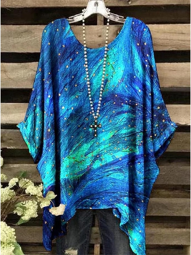 Women's Boho Shirt Graphic Abstract Elegant Bohemia Active