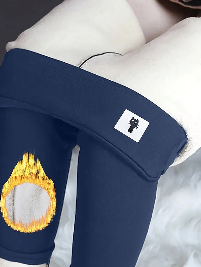 Women's Fleece Lined Leggings Tights Leggings Vacation
