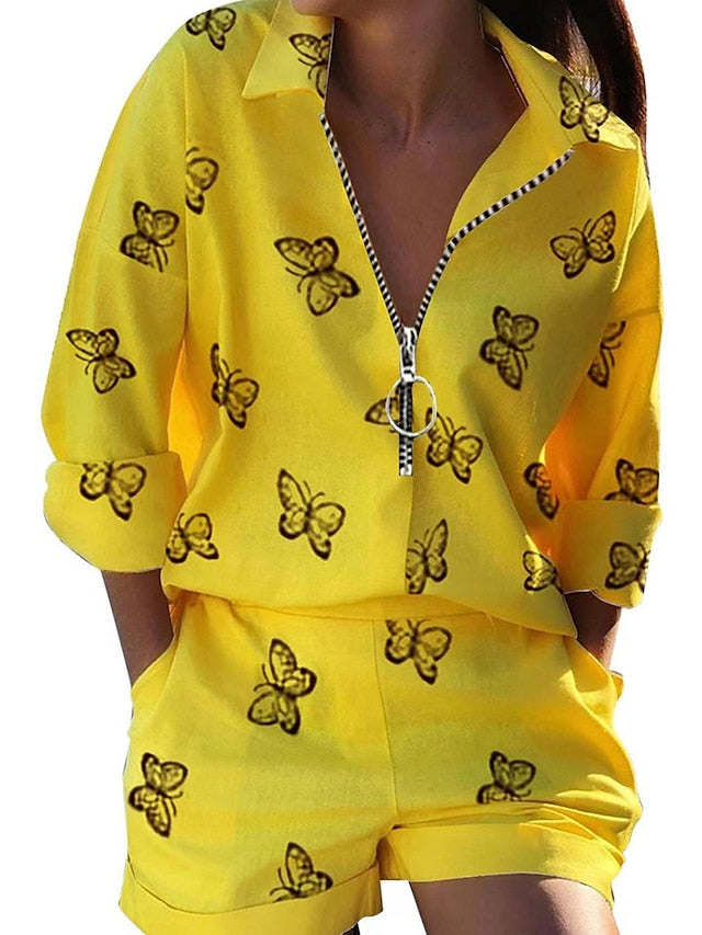 Women's Loungewear Sets Butterfly Letter Fashion Casual