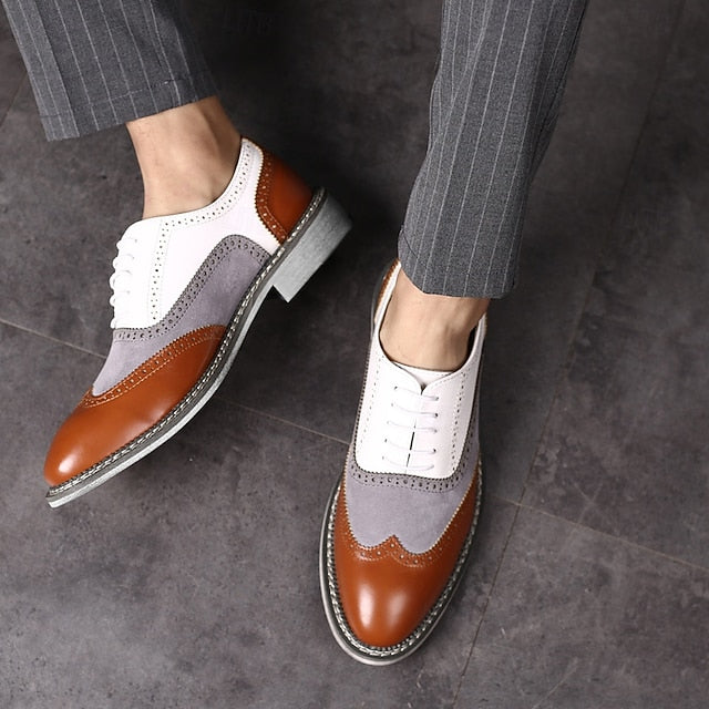 Spectator Gatsby-Inspired Wingtip Men's Shoes Oxford in