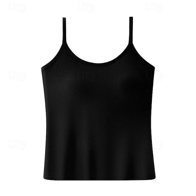 Women's Plus Size Camisole Tank Top Plain Daily Sleeveless